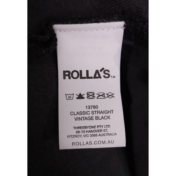 Rolla’s Original Straight High Rise Jeans Size 32 Sunbleach 90's Style NWT - Picture 13 of 13
